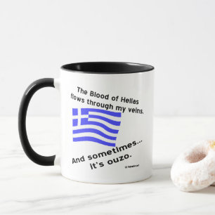 Mug Le sang de la Grèce coule parfois dans les veines