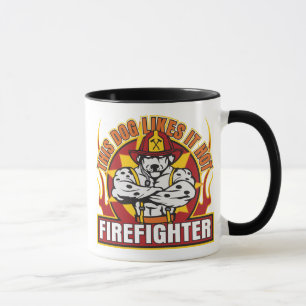 Mug Le sapeur-pompier l'aime chaud