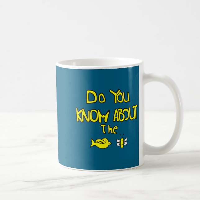 Mug Le savoir sur l'animal oiseau abeille (Droite)