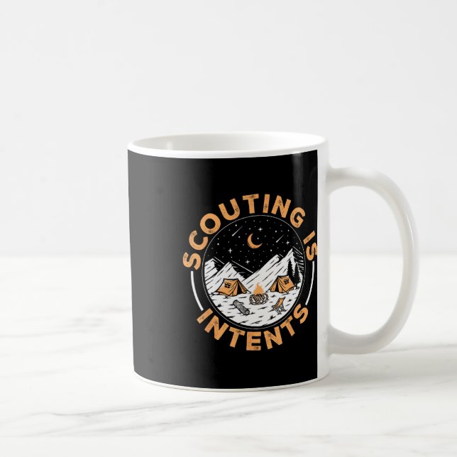 Mug Le scoutisme est drôle de camping de scout intenti (Droite)