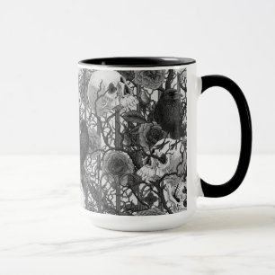 Mug Le secret de Raven. Illustration gothique sombre e