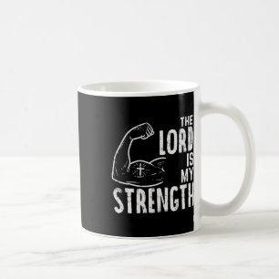 Mug Le Seigneur Est Ma Force Arm Gym Entraînement Chri