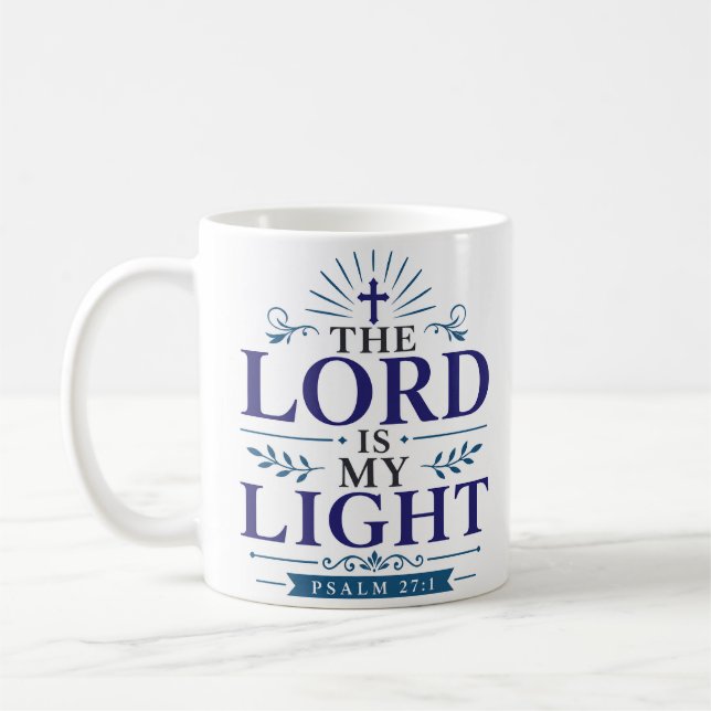 Mug Le Seigneur est ma lumière Citation d'espérance ch (Gauche)
