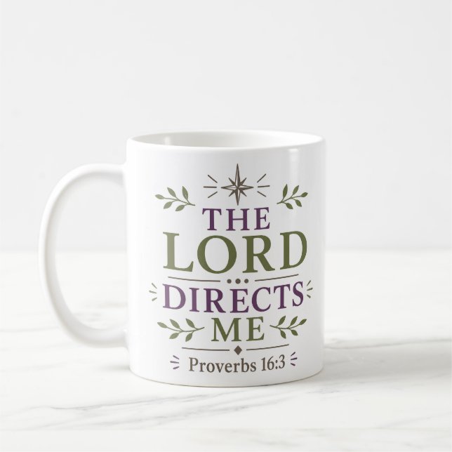 Mug Le Seigneur me dirige Dévozione matinale chrétienn (Gauche)