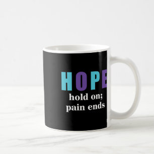 Mug Le Semicolon Maintient La Douleur Met Fin À La Sen