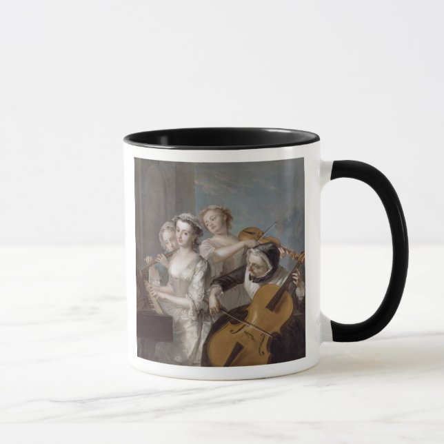 Mug Le sens de l'audition, c.1744-7 (huile sur la (Droite)