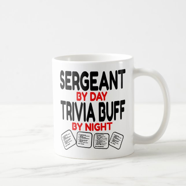 Mug Le Sergent Aime Jouer À Trivia (Droite)
