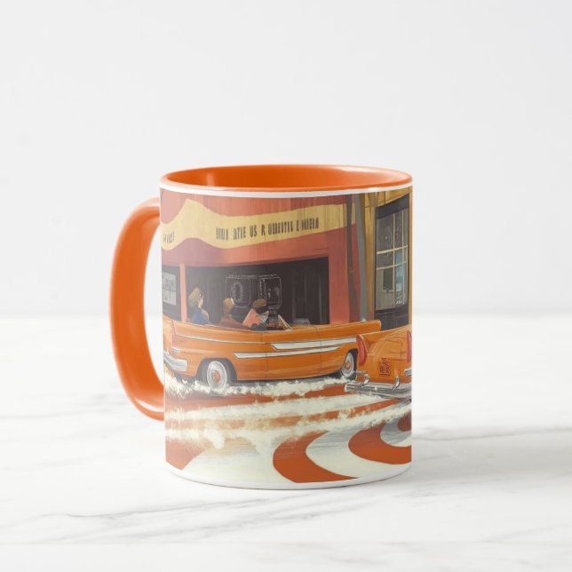 Mug "Le service et les voitures anciennes de Wally"  (Devant gauche)