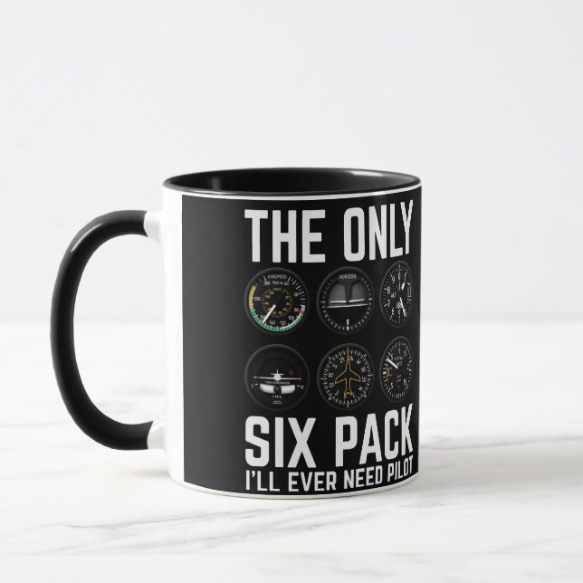 Mug Le seul pack six que j'aurai jamais besoin pilote (Gauche)