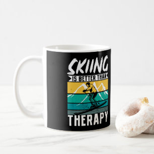 Mug Le Ski Est Mieux Que La Thérapie Skier Sports D'H