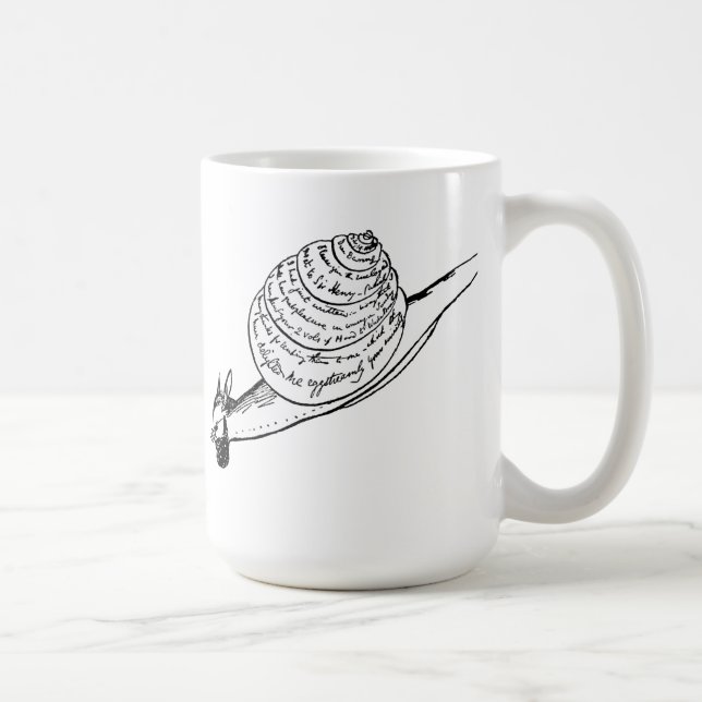 Mug Le snail mail d'Edward Lear (Droite)