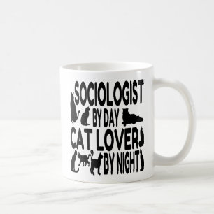 Mug Le sociologue aime les chats
