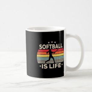 Mug Le Softball Est La Vie Filles Femmes Enfants Tout-
