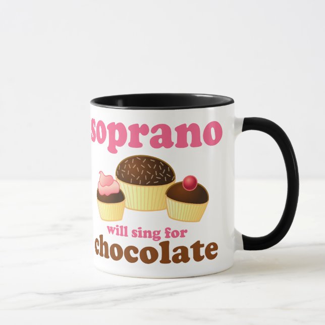 Mug Le soprano chantera pour le chocolat (Droite)
