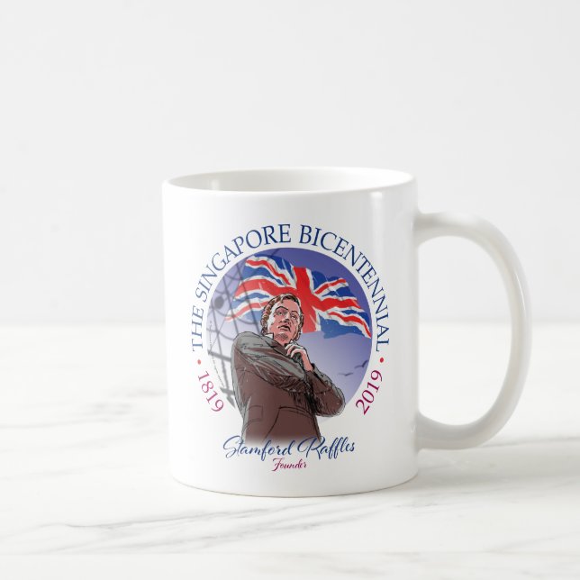 Mug Le souvenir du bicentenaire de Singapour (Droite)