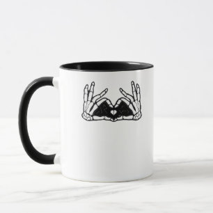 Mug Le Squelette Met La Tête D'Un Coeur