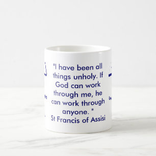 Mug Le St Francis de la citation d'Assisi