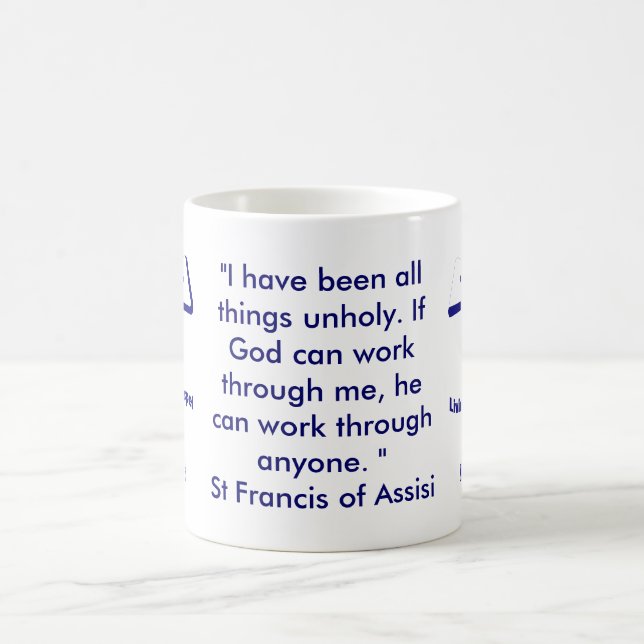 Mug Le St Francis de la citation d'Assisi (Centre)