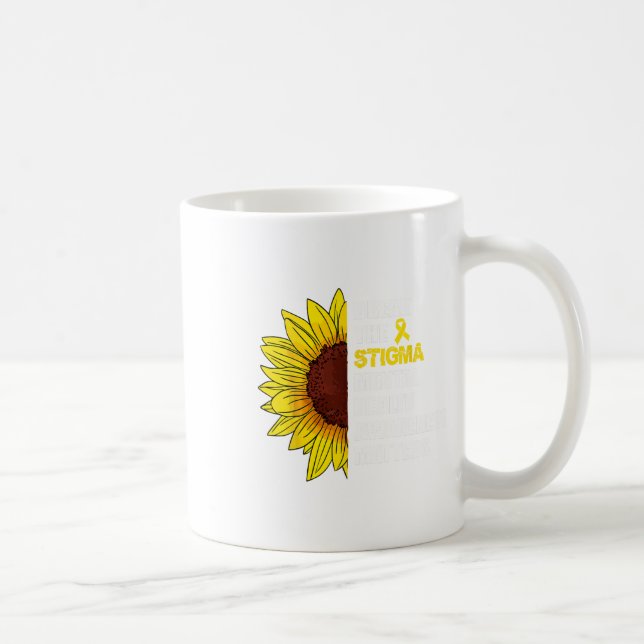 Mug Le Stigma Problèmes de sensibilisation à la santé  (Droite)
