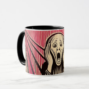 Mug Le style d'illusion d'optique Scream MUNCH BAUHAUS