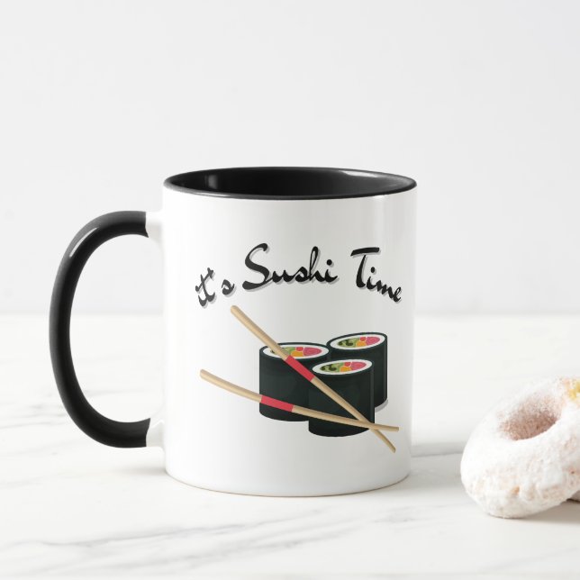 Mug Le Sushi Est Ma Saint Valentin (Avec donut)