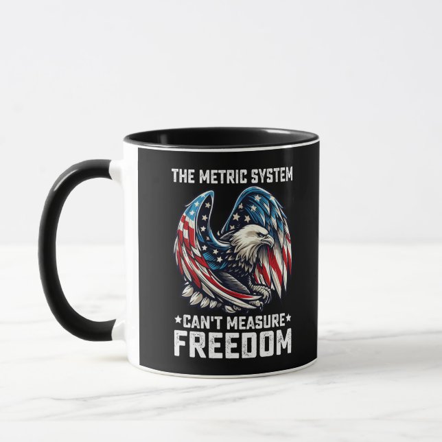 Mug Le système métrique ne peut pas mesurer la liberté (Gauche)