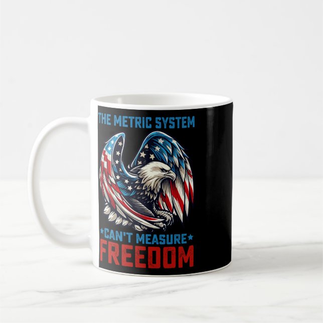 Mug Le système métrique ne peut pas mesurer la liberté (Gauche)