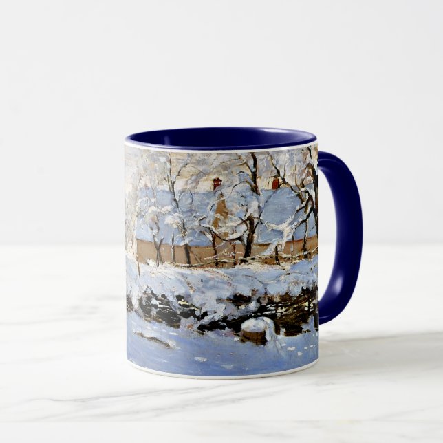 Mug Le tableau de Claude Monet, La Pie (Devant droit)