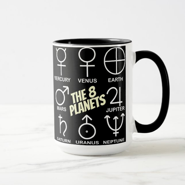 Mug Le tableau des 8 symboles planétaires  (Droite)
