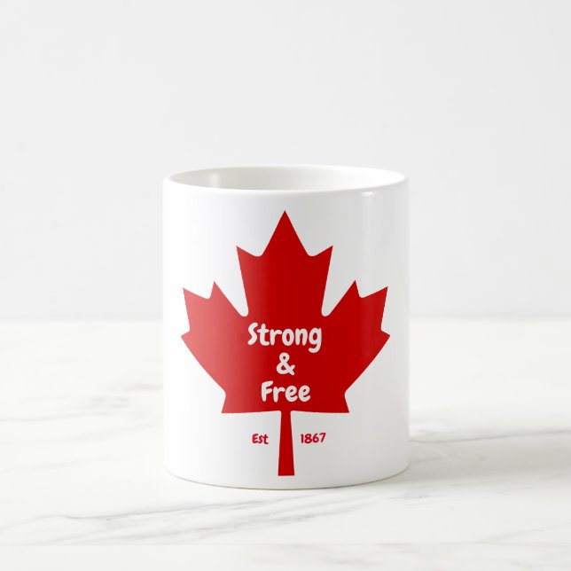 Mug Le Tea Feuille d'érable "fort et libre" (Centre)