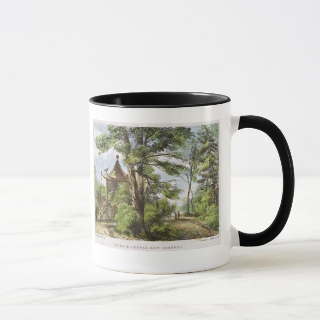 Mug Le temple chinois, Kew fait du jardinage, plaque (Droite)