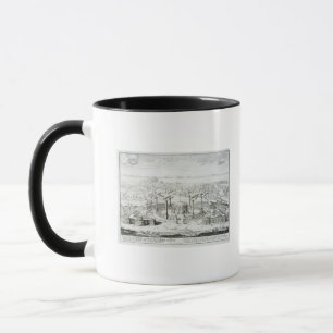 Mug Le temple copié d'une conception sur une médaille