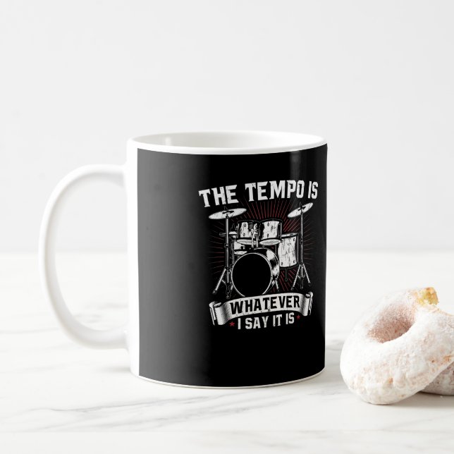 Mug Le Tempo est ce que je dis C'est Drummer (Avec donut)