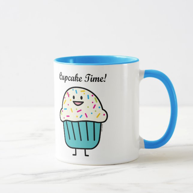 Mug Le temps de petit gâteau avec arrose le fondant (Droite)