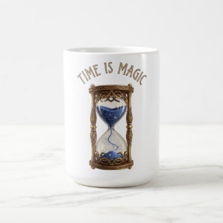 Mug Le temps est magique - Mystique Imaginaire sablier
