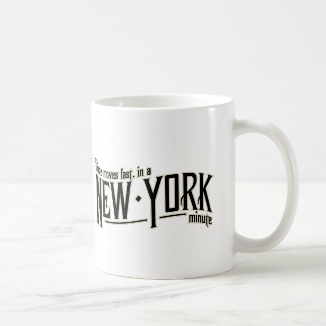 Mug Le temps se déplace rapidement dans une minute de (Droite)