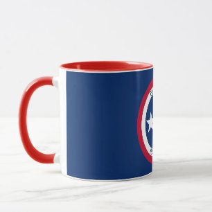 Mug Le Texas le drapeau personnalisé par étoile