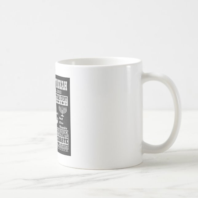 Mug Le thanksgiving rencontre la copie de Hanoukka (Droite)