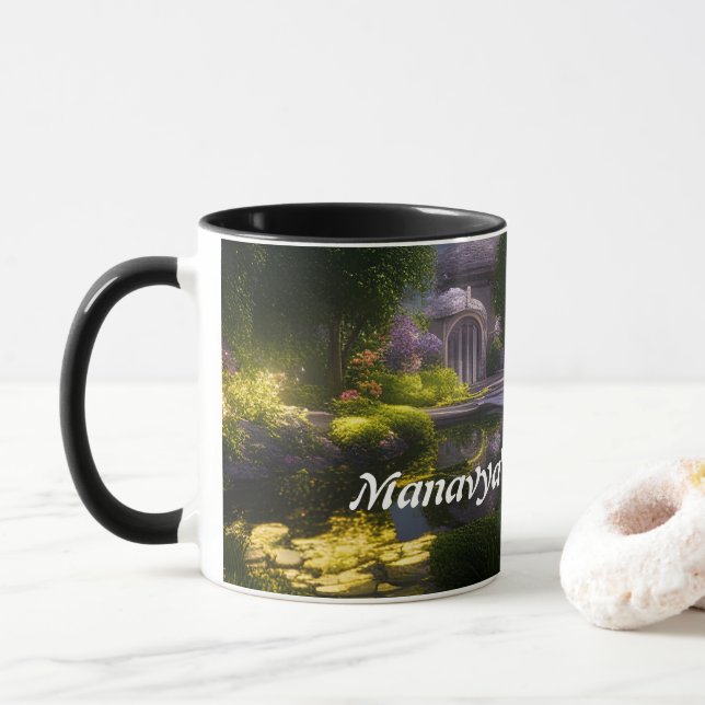 Mug Le thé du matin de Manavya (Avec donut)