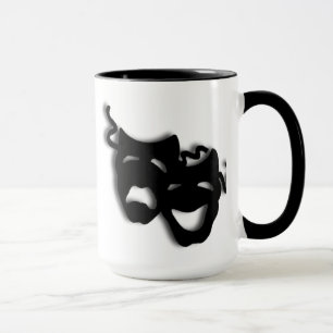 Mug Le théâtre attaque des masques de tragédie de