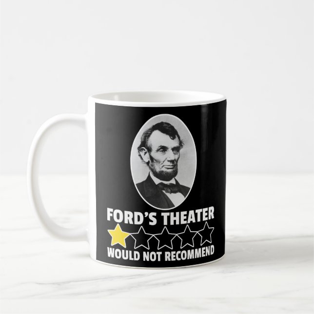 Mug Le Théâtre de Ford ne recommanderait pas Abraham L (Gauche)