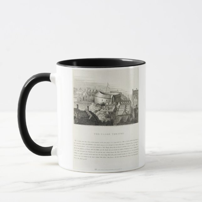Mug Le théâtre de The Globe, c.1647, édité par Robert (Gauche)