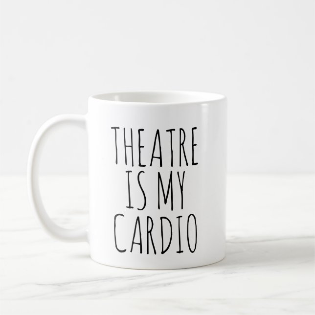 Mug Le Théâtre Est Mon Cardio Drôle Drame Dit (Gauche)