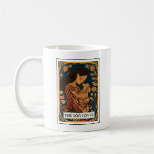 Mug Le thème du Tarot Amoureux des chiens