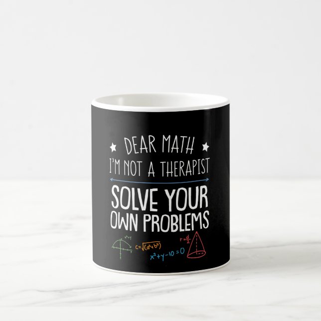 Mug Le thérapeute d'amant de maths pas résolvent pour (Centre)
