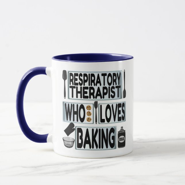 Mug Le Thérapeute Respiratoire Aime Le Baking (Gauche)