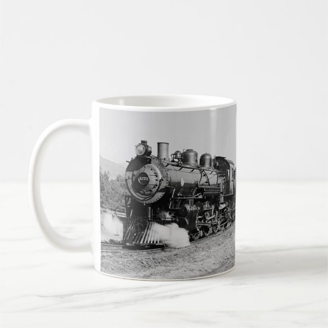 Mug Le train de voyageurs limité sur terre de luxe (Gauche)