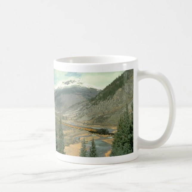 Mug Le train traverse la rivière d'Animas après leavi (Droite)