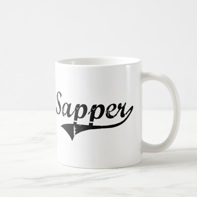 Mug Le travail de professionnel de soldat du génie (Droite)