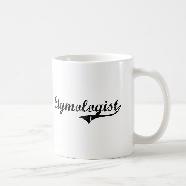 Mug Le travail de professionnel d'étymologiste (Droite)
